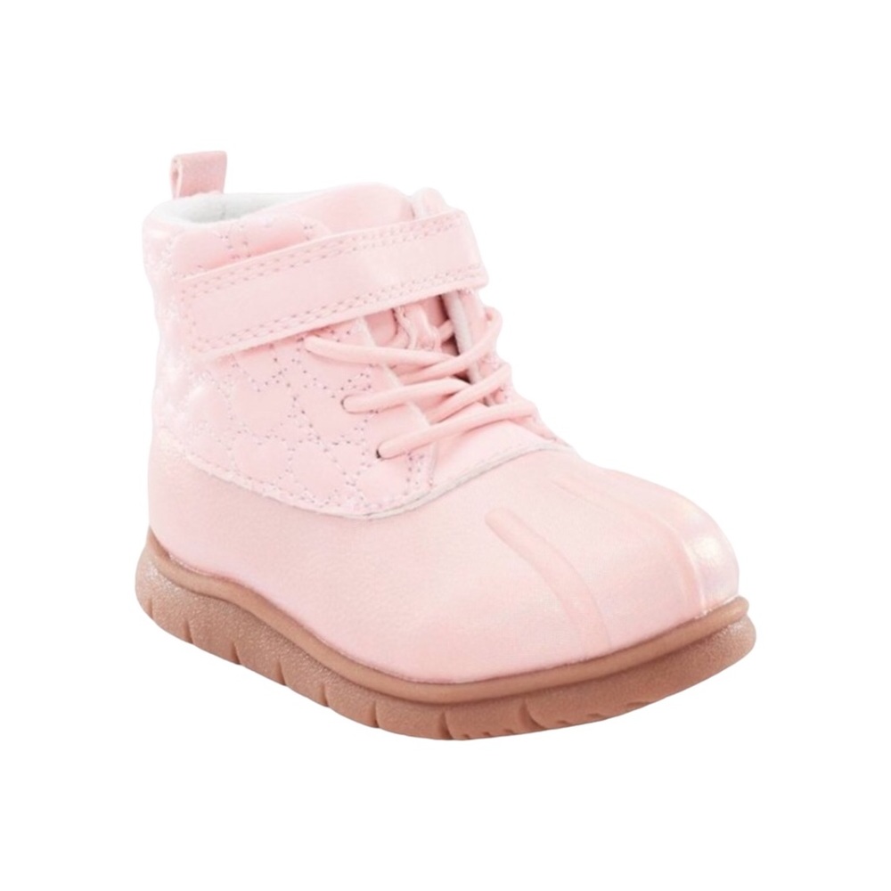 Just One You by Carter’s Girls Pink Faux Lace Up Angel Boots